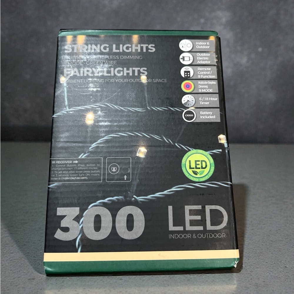 LED Fairy String Lights - Black